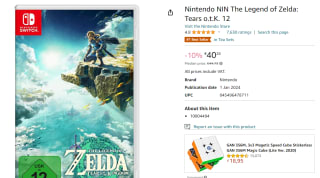 Nintendo Switch The Legend of Zelda: Tears of the Kingdom voor €40,26 bij Amazon