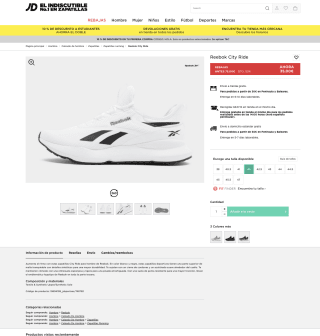 Zapatillas Reebok city Ride Hombre por solo 28€