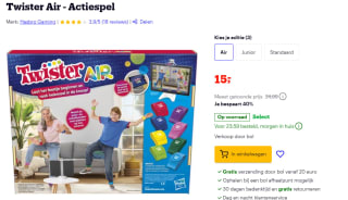 Twister Air - Actiespel voor €15 bij Bol.com