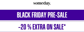 20% extra korting op alle artikelen in de sale van Someday.