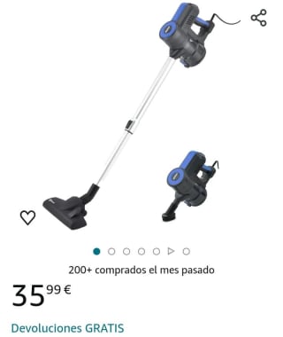 Akitas S12 Aspiradora Vertical con Cable por 29,99€.