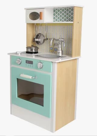 Cocina de madera 1 modulo con vitrocerámica, grifo y horno. por 38,99€