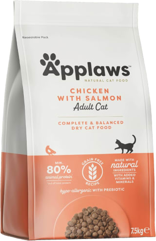 Applaws Kip & Zalm droog Kattenvoer 7.5 kg voor €26,76 met Amazon prime