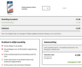 Goliath Sequence Stacks Kaarstpel voor €2,99 bij Kruidvat en Trekpleister