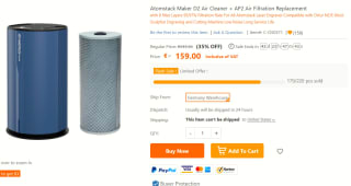 Atomstack Maker D2 luchtfilter + AP2 Air filter voor lasercutting voor €159 bij Tomtop