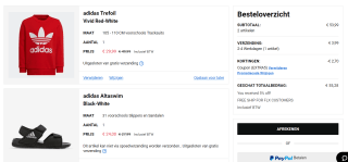 5% extra korting op alles van Adidas met 30% korting bij Foot Locker