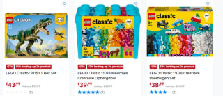 50% korting op het 2e goedkopere LEGO Creator of Classic artikel bij Smyths Toys