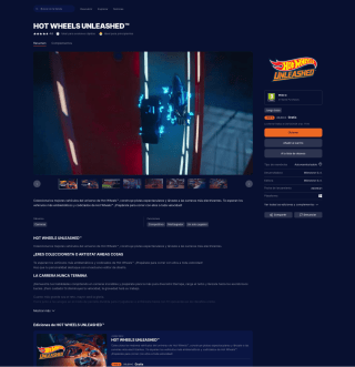 Videojuego Hot Wheels Unleashed Gratis con Epicgames