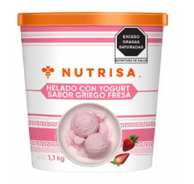 Helado de Yogurt Nutrisa Griego Fresas 1.1Kg por $70 en Sam's Club