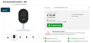 Arlo Essential Indoor - Wit voor €79,99 bij Art & Craft