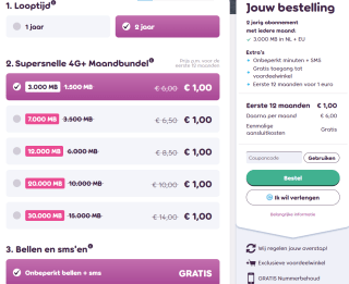 Sim only eerste 12 maanden voor €1 bij 50 Plus Mobiel