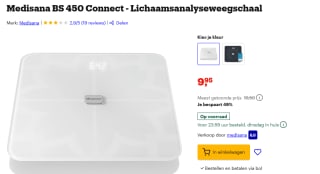 Medisana BS 450 Connect Lichaamsanalyseweegschaal voor €9,95 bij Bol