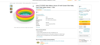 Piscina Intex 57107NP John Adams Leisure por 3,15€
