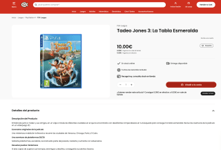 Tadeo Jones 3 La Tabla Esmeralda PS4 por solo 10€