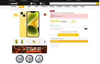 APPLE Iphone 14 128GB por solo 739€