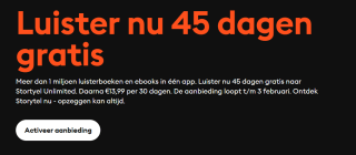 Probeer nu 45 dagen gratis Storytel