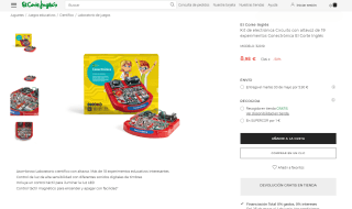 Circuito con altavoz de 19 experimentos Conectrónica por 8,98€