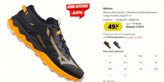 Trail schoenen Mizuno Wave Daichi 7 Michelin voor €49,99 bij Sport-Korting