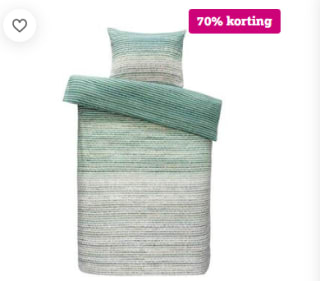Diverse Dekbedovertrekken met 70% korting bij Leen Bakker