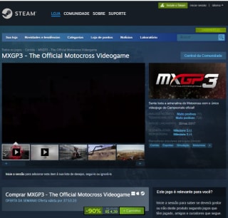 Jogo: MXGP3 - The Official Motocross para PC no Steam - R$ 4,39