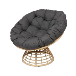 Ronde rotan loungestoel met luxe kussen voor €99 bij de Action