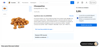 Chouquettes - 210g à 3€