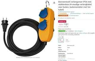 Brennenstuhl Primera-Tec 7-voudige stekkerdoos voor €13,68 bij Amazon