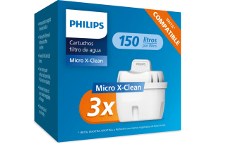 Philips Water Cartuchos de filtro de agua compatibles con Brita Maxtra Pack 3 por solo 11,87€