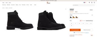TIMBERLAND 6 inch boot à 220€