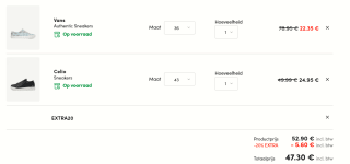 Bibloo kortingscode voor 20% extra korting op sneakers in de sale tot 65% korting