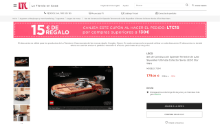 Speeder Luke Skywalker LEGO® por solo 164,99€
