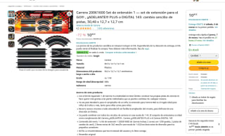 Carrera Set de extensión 1 para DIGITAL 143Carrera GO Plus por 10,98€