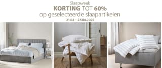 Tot 60% korting op slaapartikelen bij Jysk