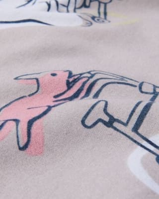 Kinderdekbedovertrek flanel 140x200 dieren voor €10 bij de Hema