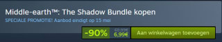 Middle-earth™: The Shadow Bundle voor €6,99 bij Steam