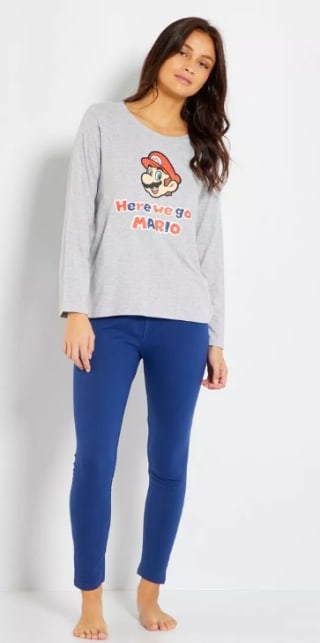 Pijama 'Super Mario' - gris/azul por 9€