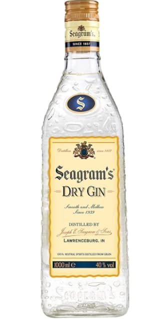Botella de Seagram's Dry Ginebra Premium, 1L por 16,71€
