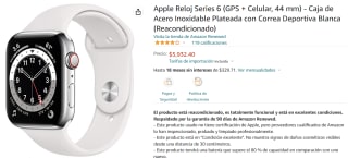 Apple Reloj Series 6 a $5,932 en Amazon