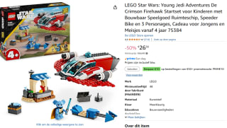 Lego Star Wars De Crimson Firehawk voor €26,50 met Amazon prime