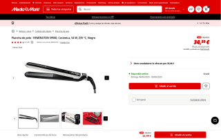 Plancha pelo cerámica Remington S9500 por 34,99€