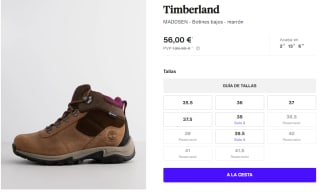 Botines de Trekking para Mujer Timberland MADDSEN por 56€