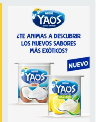 Reembolso de -0,50€ yogures Nestlé Yaos