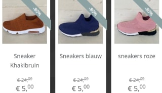 Sale met schoenen vanaf €5,- (kortingen tot 80%) bij Goedkopeschoenen