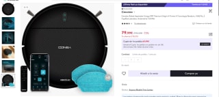 Marca Cecotec Robot Aspirador Conga 999 Titanium Origin X-Treme X Tecnología por 79,99€ (67,99€ nuevo usuario)