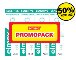 Promopack 4 tubes Elmex voor maar €3,99 bij Kruidvat