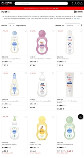 -50% en la Segunda Unidad de Denenes.