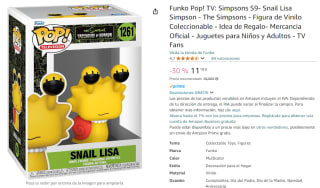 Funko Pop! TV: Simpsons S9, Snail Lisa Simpson por 11,19€