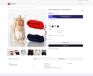 Pack 3 Bóxers Calvin Klein por solo 14€