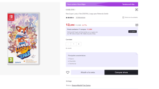 Recopilación juegos para Nintendo Switch desde 8,68€