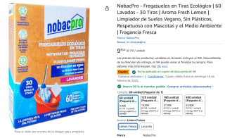 NobacPro Fregasuelos en Tiras Ecológico 60 Lavados por 6,90€